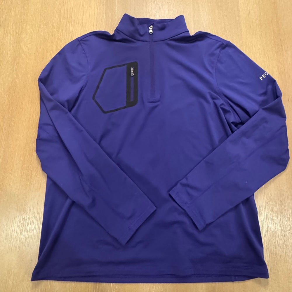 Men’s Large RLX Ralph Lauren purple quarter zip